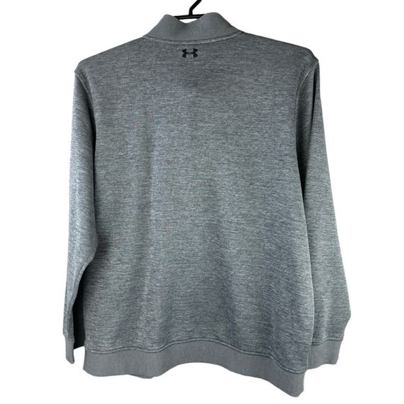Under Armour 1/4 Zip Fleece Pullover Gray Navy Mens 3XL Loose SweaterFleece Golf - Picture 5 of 10